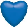18" Metallic Blue Heart Foil