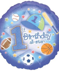 18" First Birthday All Star Foil