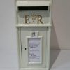 Ivory Metal Post Box