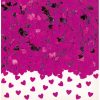 Confetti Sparkle Hearts Hot Pink