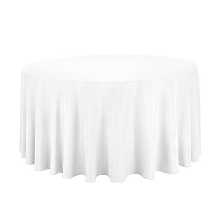 Hire - 108" White Round Linen Tablecloth