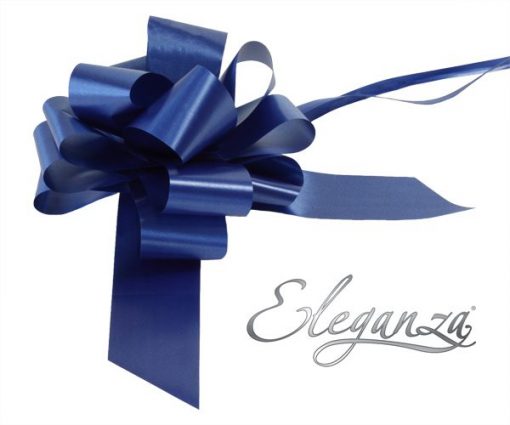 Eleganza 50mm Navy Blue Poly Pull Bow