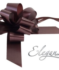 Eleganza 50mm Chocolate Poly Pull Bow