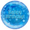 Happy Birthday Blue Party Plates