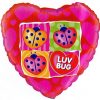 18" Heart Luv Bug Foil
