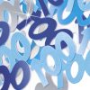 Blue '100' Foil Age Confetti