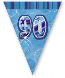 Blue Age "90" Prism Pennant Banner