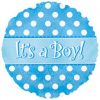 18" It's A Boy Dots Dazzleloon Foil
