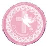 18" Dove Cross Pink Communion Foil