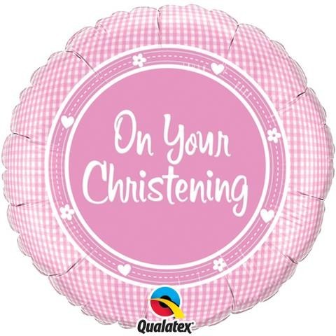 18" On Your Christening Girl Foil