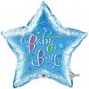 Welcome Baby Boy Stars Shape Foil