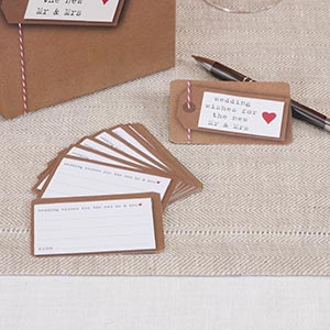 Just My Type Wedding Wishes Cards