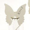 Butterfly Place Cards For Glass Ivory
