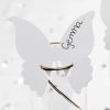 Butterfly Place Cards For Glass White