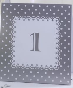 Table Number Tent Cards White