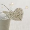 Vintage Romance Heart Tags - Ivory/Gold
