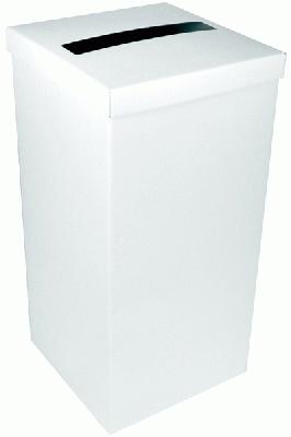 Wedding Post Box with Lid - White