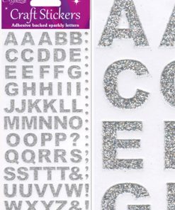 Eleganza Craft Stickers Bold Alphabet Set Silver