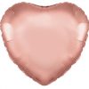 18" Rose Gold Heart Packaged