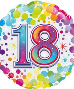 18th Colourful Confetti Birthday