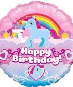 18" Unicorn Happy Birthday Foil