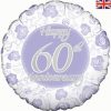 18" Happy 60th Anniversary Foil Balloon