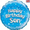 18" Happy Birthday Son Foil Balloon
