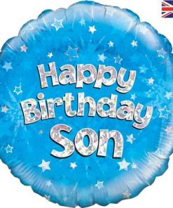 18" Happy Birthday Son Foil Balloon