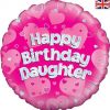 18" Happy Birthday Daughter Foil Balloon