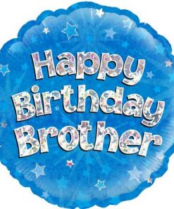 18" Happy Birthday Brother Foil Balloon