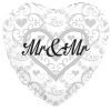 18" Mr and Mr foil balloon