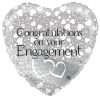 18" Entwined Hearts Engagement Heart Foil