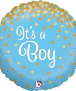 18" Glittering It's a Boy Holographic Foil