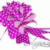 Eleganza 50mm Light Pink Polka Dot Poly Pull Bow