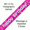 Happy Birthday Pink Banner