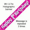 1st Birthday Pink Banner