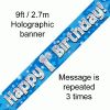 1st Birthday Blue Banner