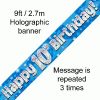 10th Birthday Blue Banner
