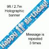 11th Birthday Blue Banner