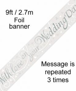 With Love on Your Wedding Day Banner