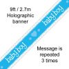 9ft Baby Boy Holographic Banner