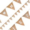 Natural Hessian Bunting Just Married
