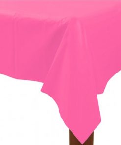 Table Cover Plastic Oblong Magenta