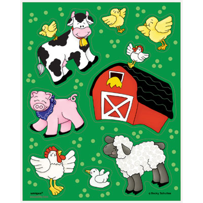 Farm Friends Sticker Sheets