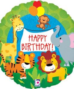 18" Jungle Animals Birthday Foil