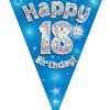 Party Bunting Happy 18th Birthday Blue
