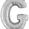 Air Filled 14 Inch Silver Letter G