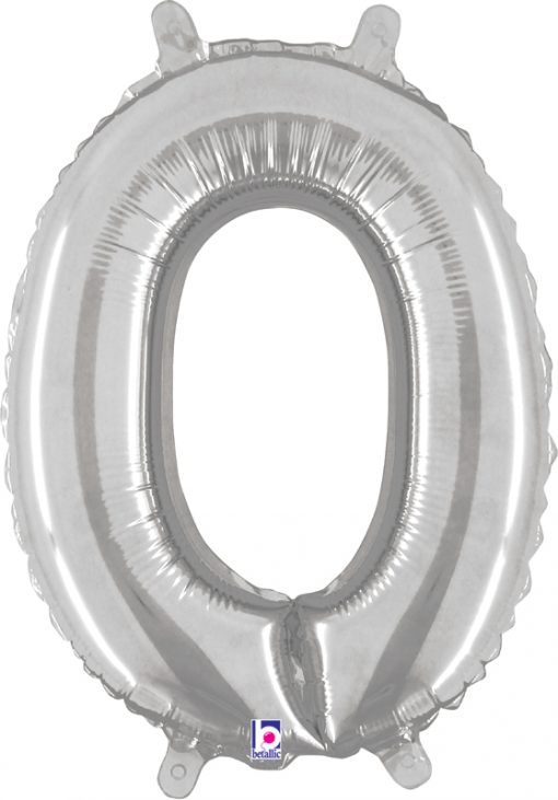 Air Filled 14 Inch Silver Letter O