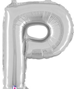 Air Filled 14 Inch Silver Letter P
