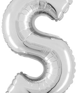 Air Filled 14 Inch Silver Letter S